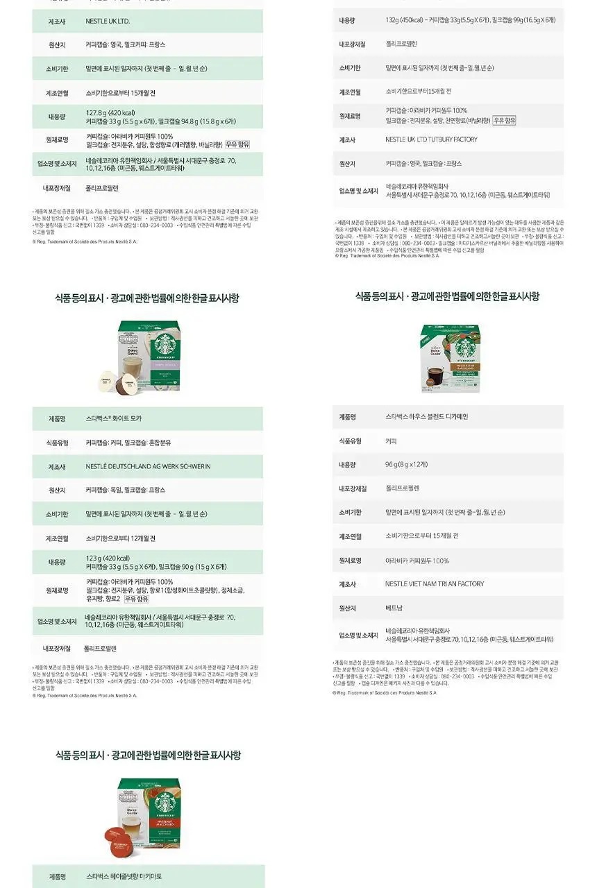 [공식] 스타벅스 돌체구스토 캡슐 5박스(60P) 인기 패키지 상세페이지 24